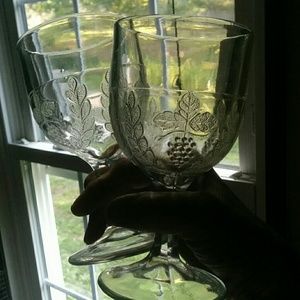 Pair Antique Goblets